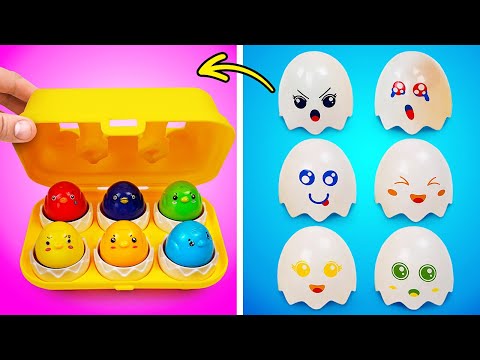 Play & Learn Emotions, Colors and Animals with Eggs 🐣🧩