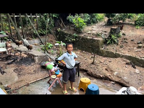 看看深山农村小伙带着一家七口住山里,暴雨过后的生活情况 ,好在都很安全#我的乡野山居生活