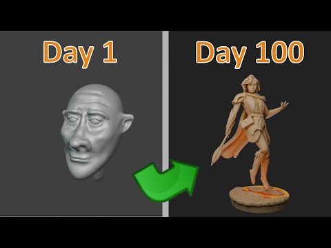 I Sculpted for 1 Hour Every Day for 100 Days