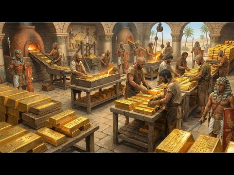 Inside Ancient Egypt’s Gold Factory: How Pharaohs Mined and Refined Gold (Full Process)