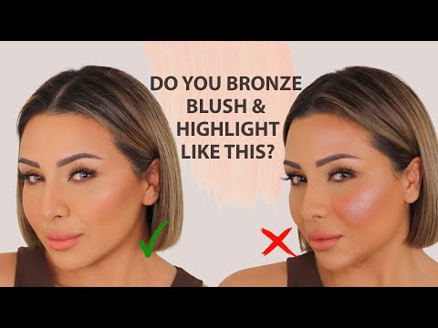 HOW TO APPLY BRONZER BLUSH AND HIGHLIGHT | NINA UBHI