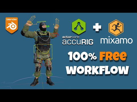 Easy Rigging and Animation using AccuRig & Mixamo