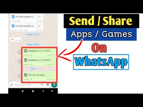 How to Send or Share Apps Games on WhatsApp in 2025