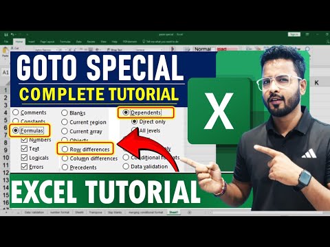 Excel Tutorial For Beginners : Go To Special in Excel | Microsoft Excel