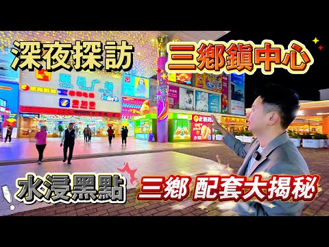 深夜探訪｜三鄉鎮中心｜傳聞落雨必水浸｜水浸黑點｜冇人住十室九空？｜三鄉配套大揭秘｜真實入住率展示｜現場情況話妳知｜凱柏悅峰｜駿璟峰｜華發觀山水｜中山三鄉｜雅居樂之城｜港人最多區域