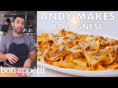 Andy Makes Pasta with Bolognese Sauce | From the Test Kitchen | Bon Appétit