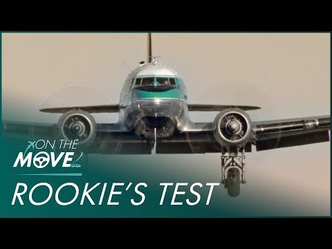 Pilot Takes Over During Rookie's Landing Mistake in The DC-3