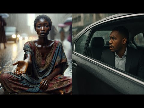 Billionaire Sees A Poor Woman Begging in The Rain, What He Discovers Leaves Him in Tears