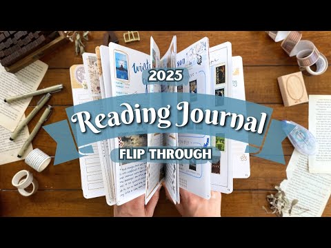 2025 Reading Journal Flip Through📖💕 ALL my completed books spreads for the first half of 2025!