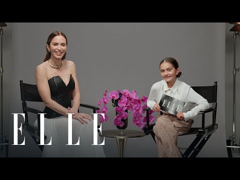Emily Blunt on Reuniting with Stanley Tucci in 'The Devil Wears Prada 2' | Tiny Talks | ELLE