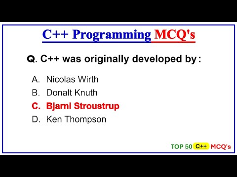 C++ MCQs | c++ mcq questions and answers