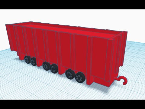 TinkerCAD Timelapse 1: Train Boxcar Toy Design