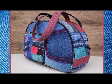 Найкраща викрійка для супер сумці /old jeans/patchwork​