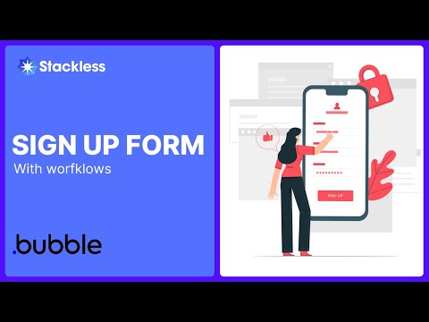 How to make a fully functional SIGNUP FORM in Bubble io. Fastest and Cleanest way!