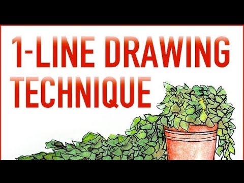 Using a 1 LINE Drawing Technique