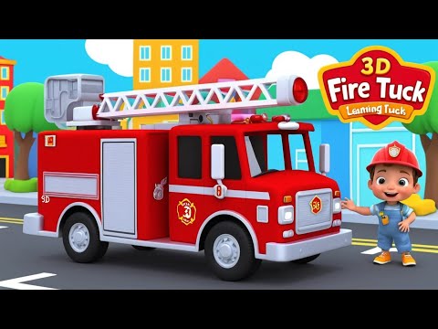 Детская пожарная машина с сиреной «Поп По