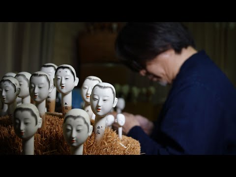 ひな人形を作るプロセス。京都で1000年前から作られる伝統的工芸品