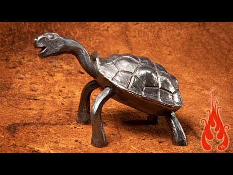 Blacksmithing - Making a tortoise (THAK chess set challenge 2020)