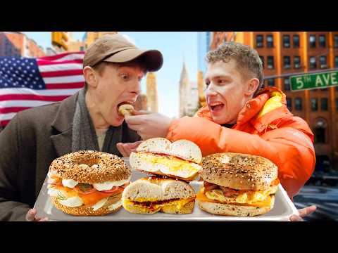 Two Brits try the best Bagels in New York!
