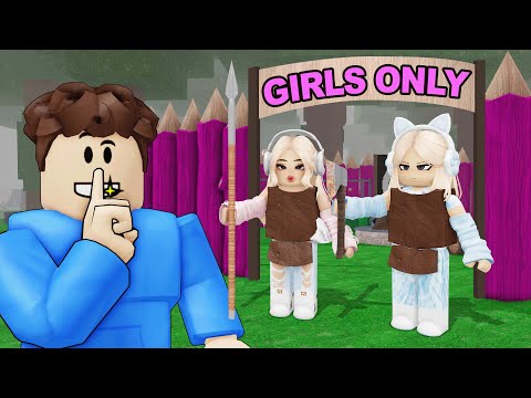 I Snuck Into GIRLS ONLY BASE in 99 Nights in the Forest!
