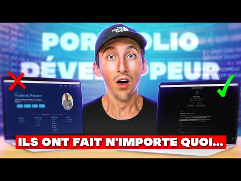 PORTFOLIO DE DEVELOPPEUR: Ce qu'il NE FAUT PAS faire !