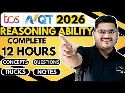 TCS Reasoning Ability Preparation One Shot | Reasoning Ability for TCS NQT & TCS Ignite Smart Hiring