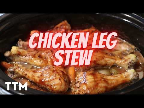 EASY Slow Cooker Chicken Stew ~ Crockpot Chicken Leg Recipe ~ Crock Pot Meal