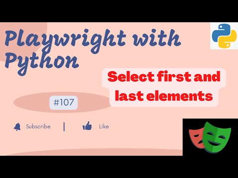 #107 Select first and last element from Multi Select Dropdown using Playwright and Python