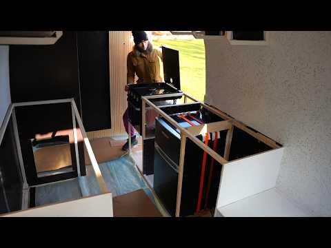 Van Kitchen Build - DYI Fridge & Oven Setup