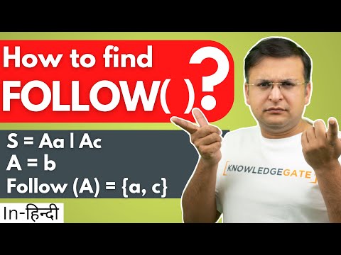 फॉलो फंक्शन खोजें | कंपाइलर डिज़ाइन में फर्स्ट और फॉलो