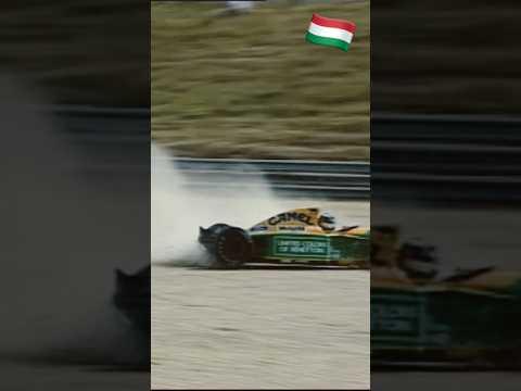 Schumacher loses his rear wing 🫨🇭🇺#retrof1 #f1shorts #classicf1 #90sF1