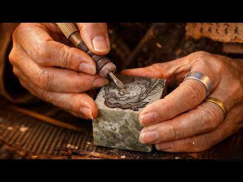 Hand-Carved Stone Portraits | Rare Chinese Master Artisan at Work | Craftsman | Chinese culture