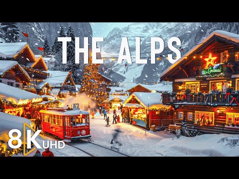 The Alps 8K | Winter Wonders Discover Fairytale Villages, Frozen Lakes &amp; Scenic Trains