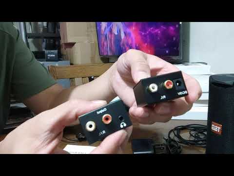 Digital To Analog Audio Converter Setup to Smart TV - Optical to RCA | Optical to Aux 3.5mm |TAGALOG