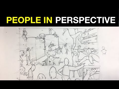 Tips on How to Draw People in Perspective Part 1 | Multiple Figures