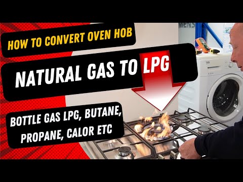 How to Convert Natural Gas Cooker Oven Hob to Bottle Gas lpg, Butane, Propane, Calor Etc