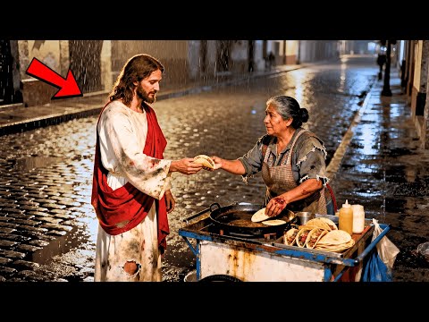 UNA MADRE POBRE LE DIO UN TACO A UN HOMBRE SIMPLE... SIN SABER QUE ERA JESÚS EN PERSONA...