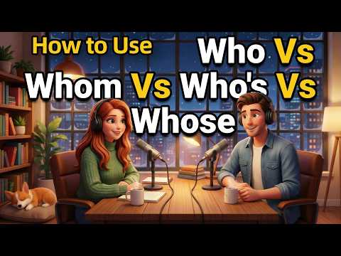 How to Use WHO, WHOM, WHOSE & Who's in Everyday English | Easy English Podcast for Beginners