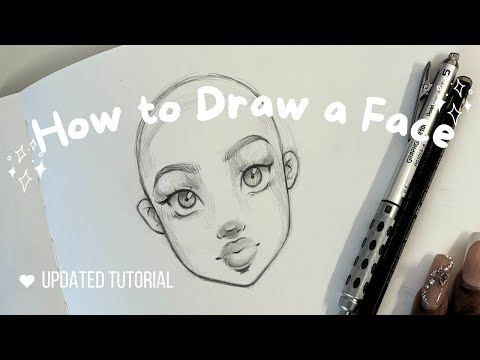 How to Draw a Cute Face Updated Tutorial | Christina Lorre