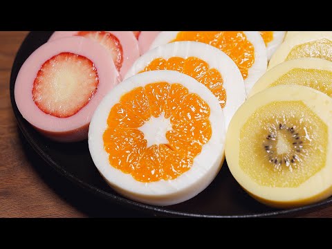 Just Milk and Fruit! Delicious and Healthy Dessert!!