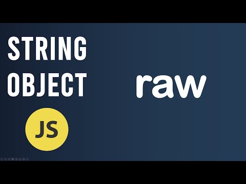 raw method | String Object In JavaScript