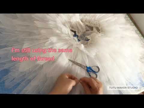 Tutu making tutorial- tacking the tutu