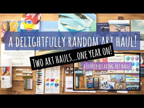 What Did I Use?! TWO Art Hauls Reviewed 1 Year Later: Watercolours, Oil Pastels, Books, Papers etc.