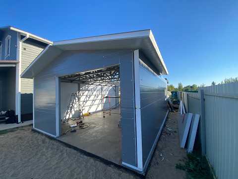 4. ГАРАЖ СВОИМИ РУКАМИ ИЗ СЭНДВИЧ ПАНЕЛЕЙ