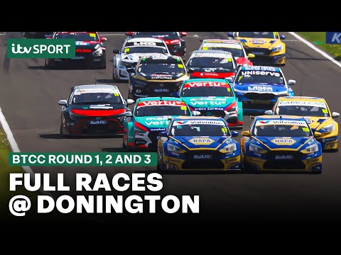 FULL RACES: BTCC Round 1, 2 and 3 @ Donington Park 2025 🏁 | ITV Sport