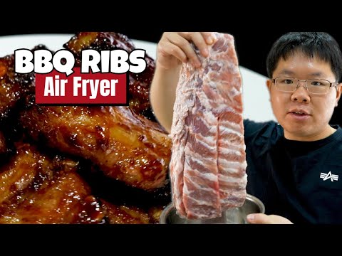 How Chinese Chef Cooks BBQ Char Siu Pork Ribs in Air Fryer