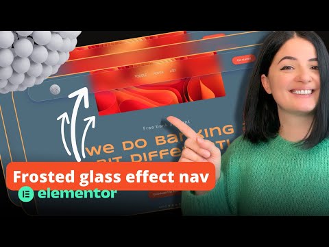 FROSTED GLASS EFFECT NAVBAR - Elementor container edition