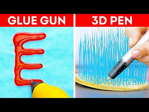 Glue Gun Vs. 3D Pen || How To Repair Everything