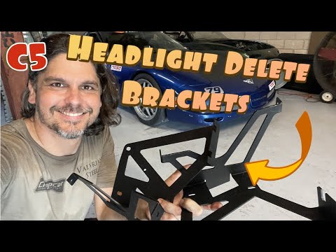 Installing the Electron Sport Headlight Delete Brackets on C5 Corvette