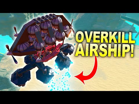 I Used Grenade Launchers to Make an Overpowered Carpet Bombing Airship! [Trailmakers]